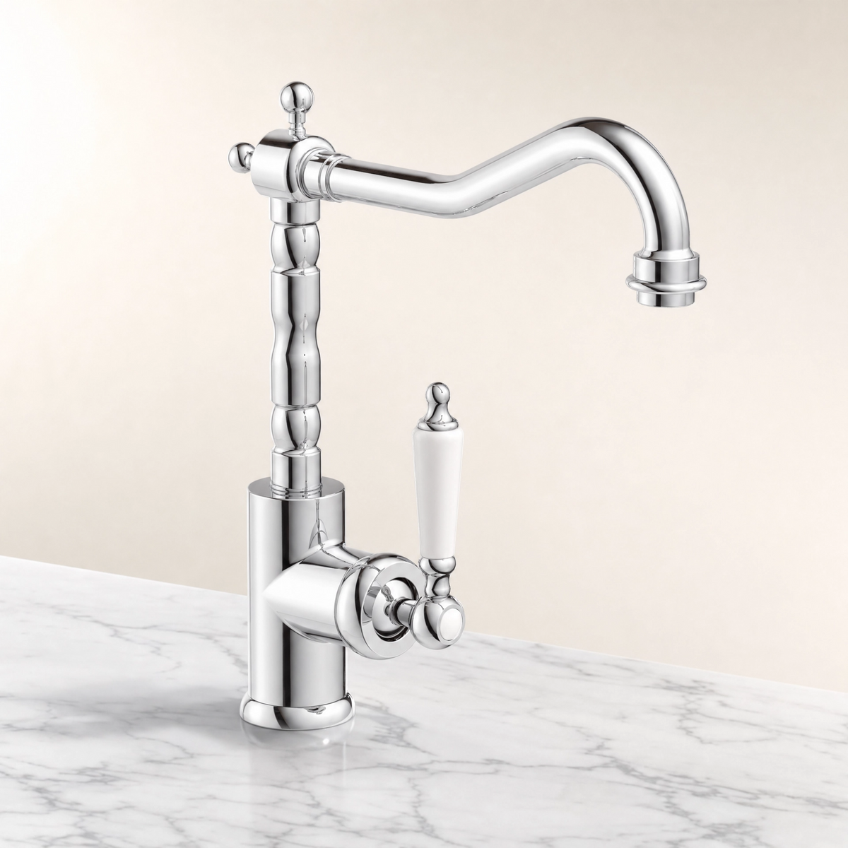 Robinet cuisine vintage chromé TIMELESS