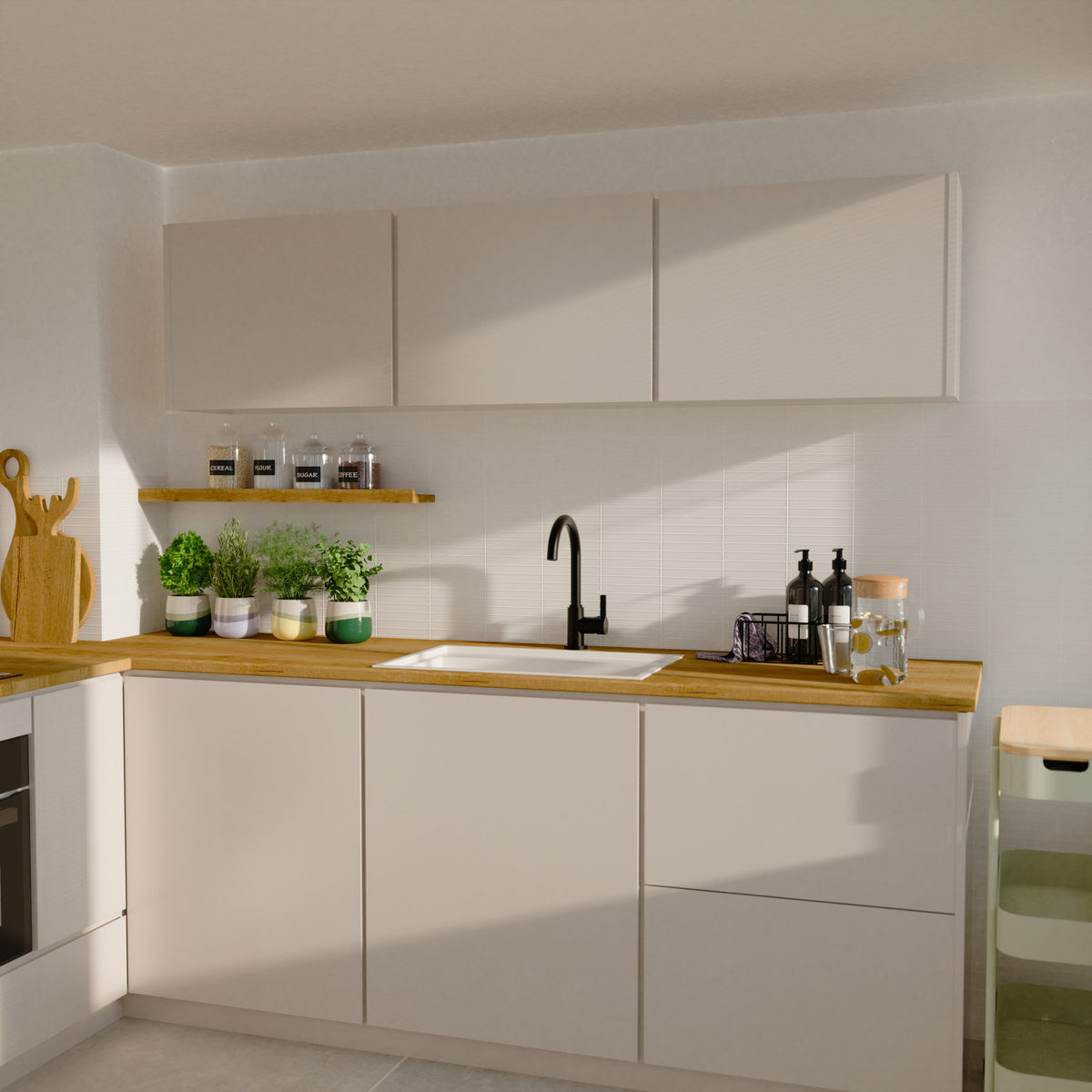 Robinet mitigeur cuisine Instmaier LEONA noir mat