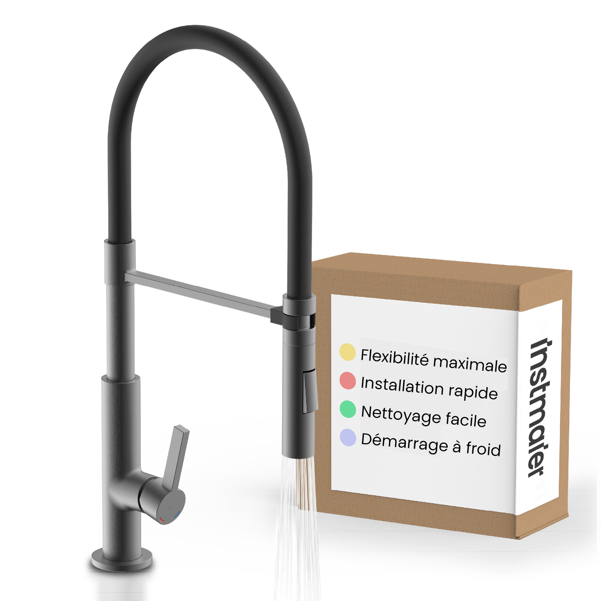 Robinet douchette Instmaier NOVA anthracite