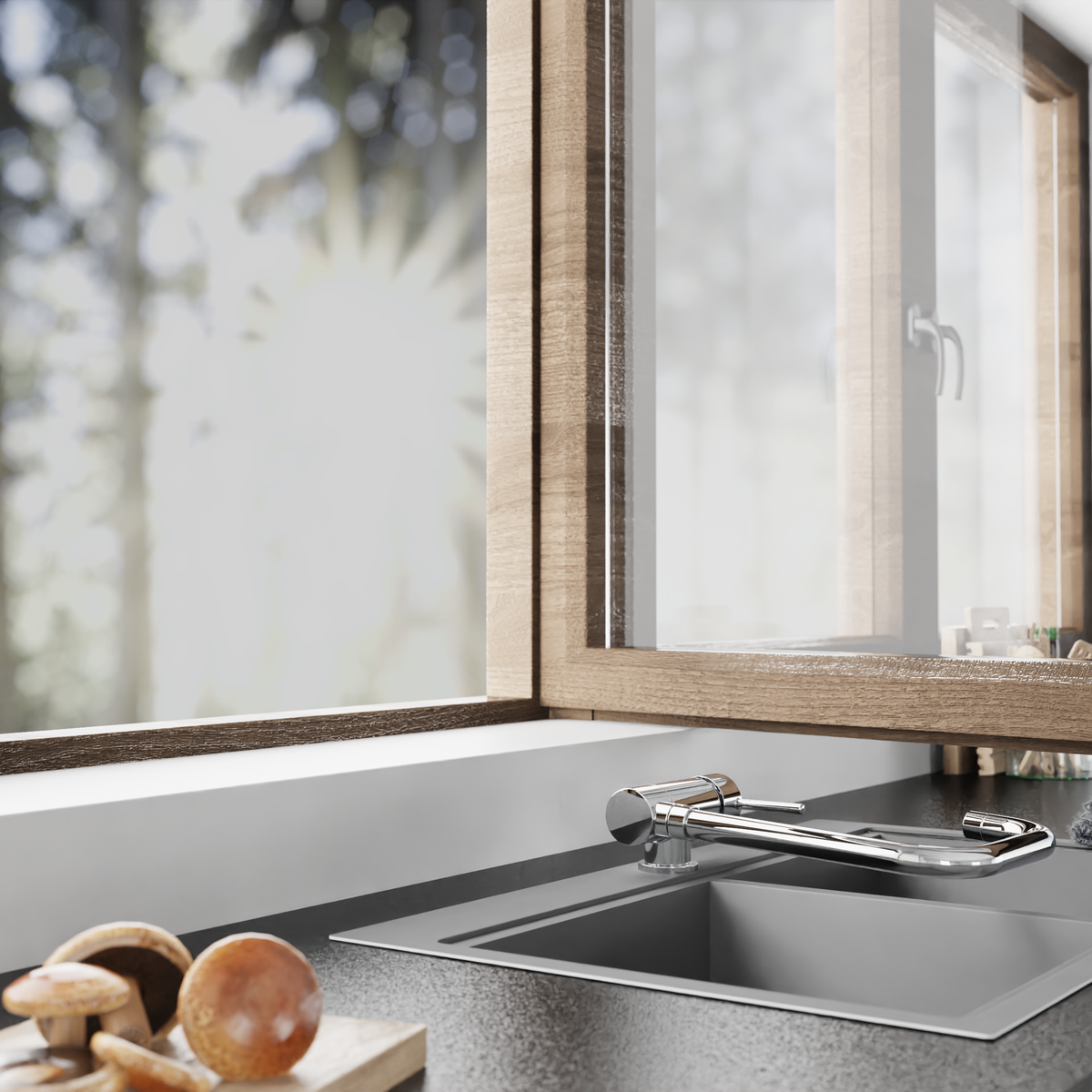 Robinet rabattable Schütte WINDOW chromé