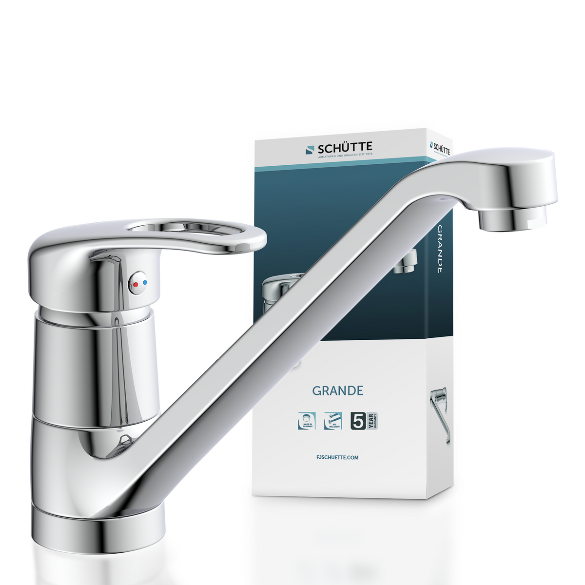 Robinet mitigeur cuisine chromé Schütte GRANDE