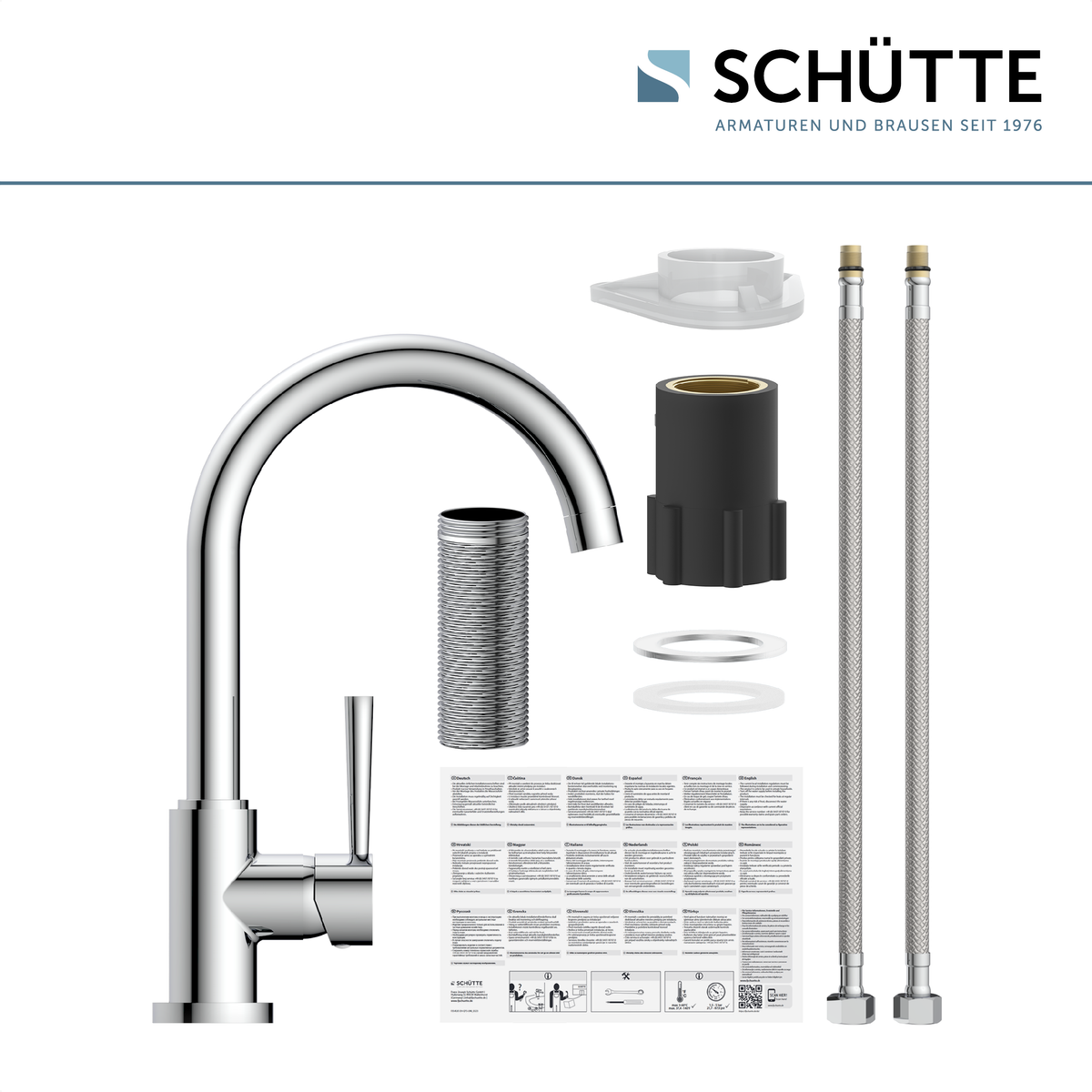 Robinet cuisine Schütte CORNWALL chromé
