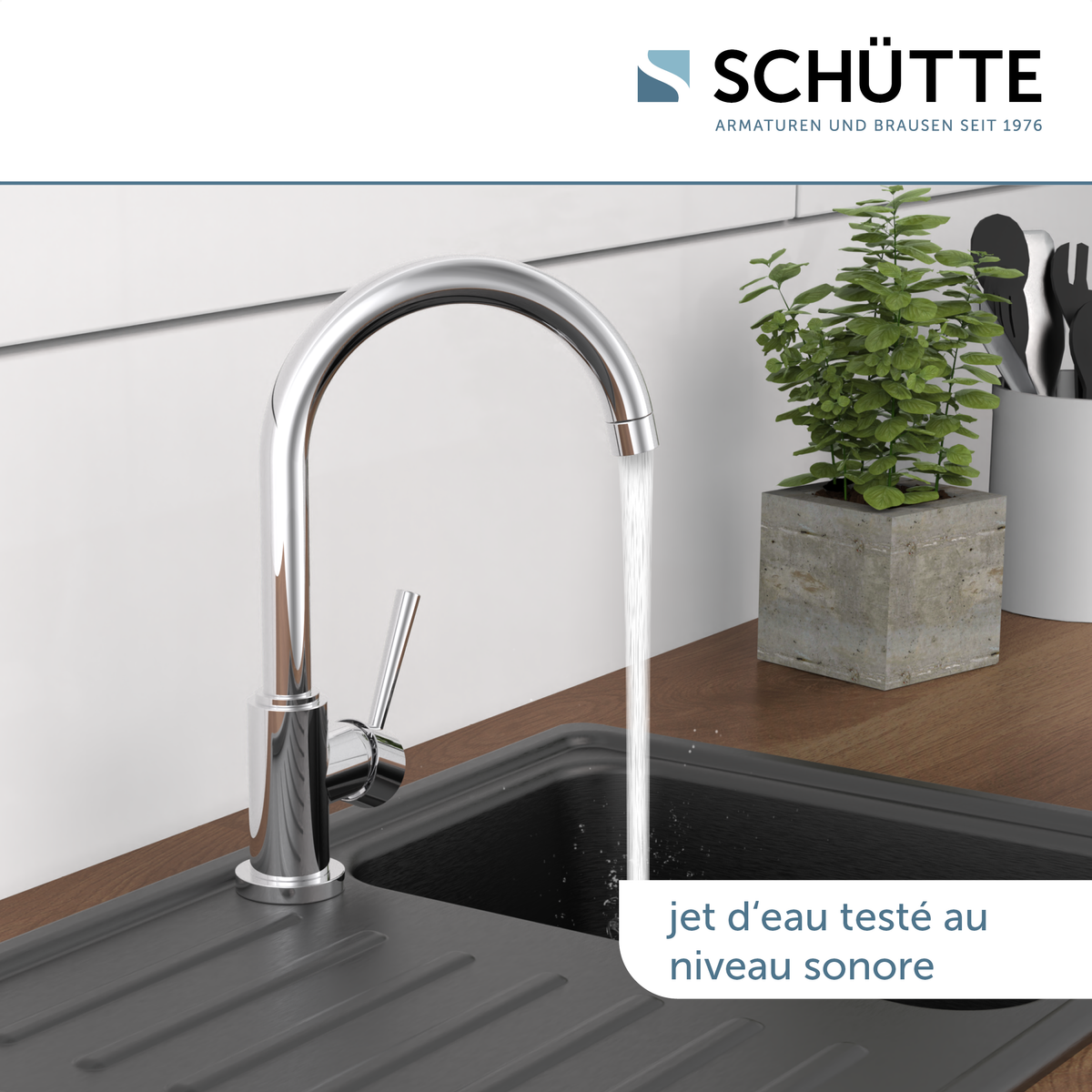 Robinet cuisine Schütte CORNWALL chromé