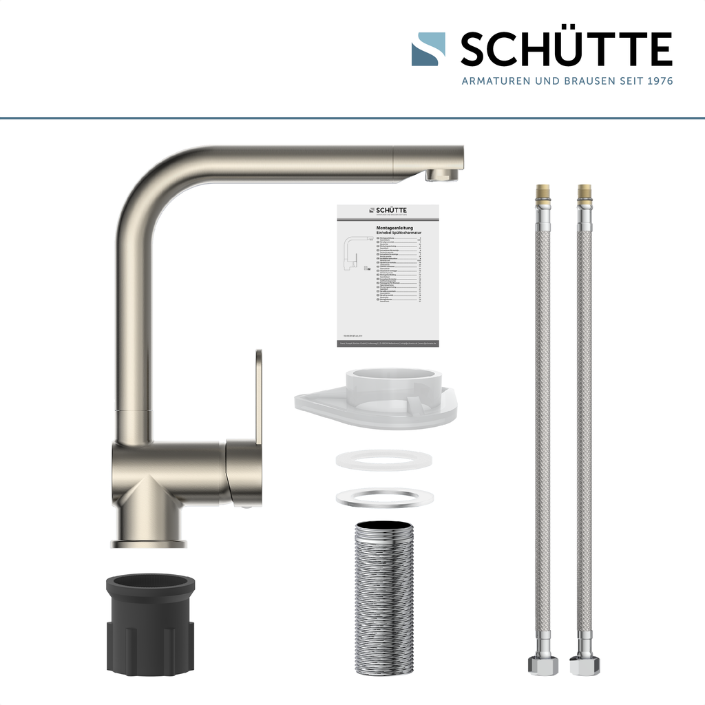Robinet cuisine Schütte RIO effet inox