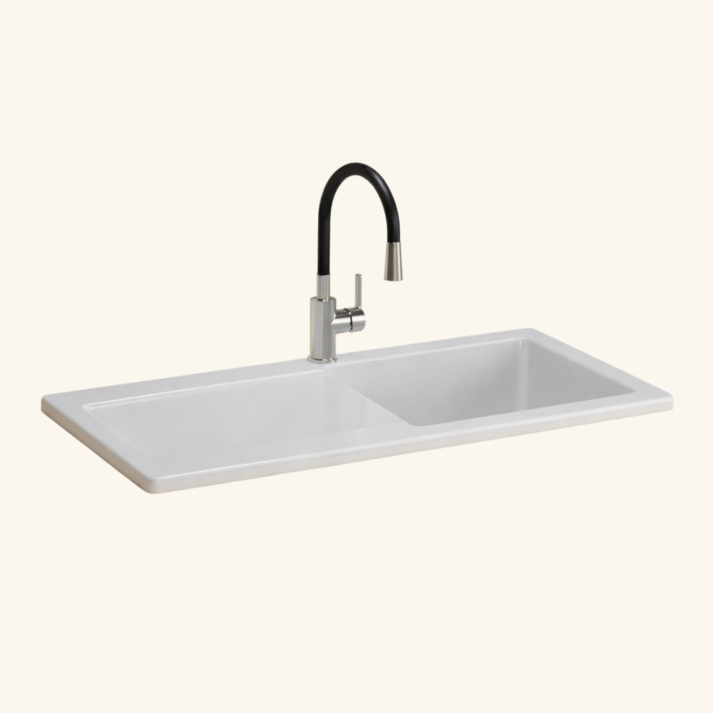Robinet rabattable noir et inox Eisl FLEXO