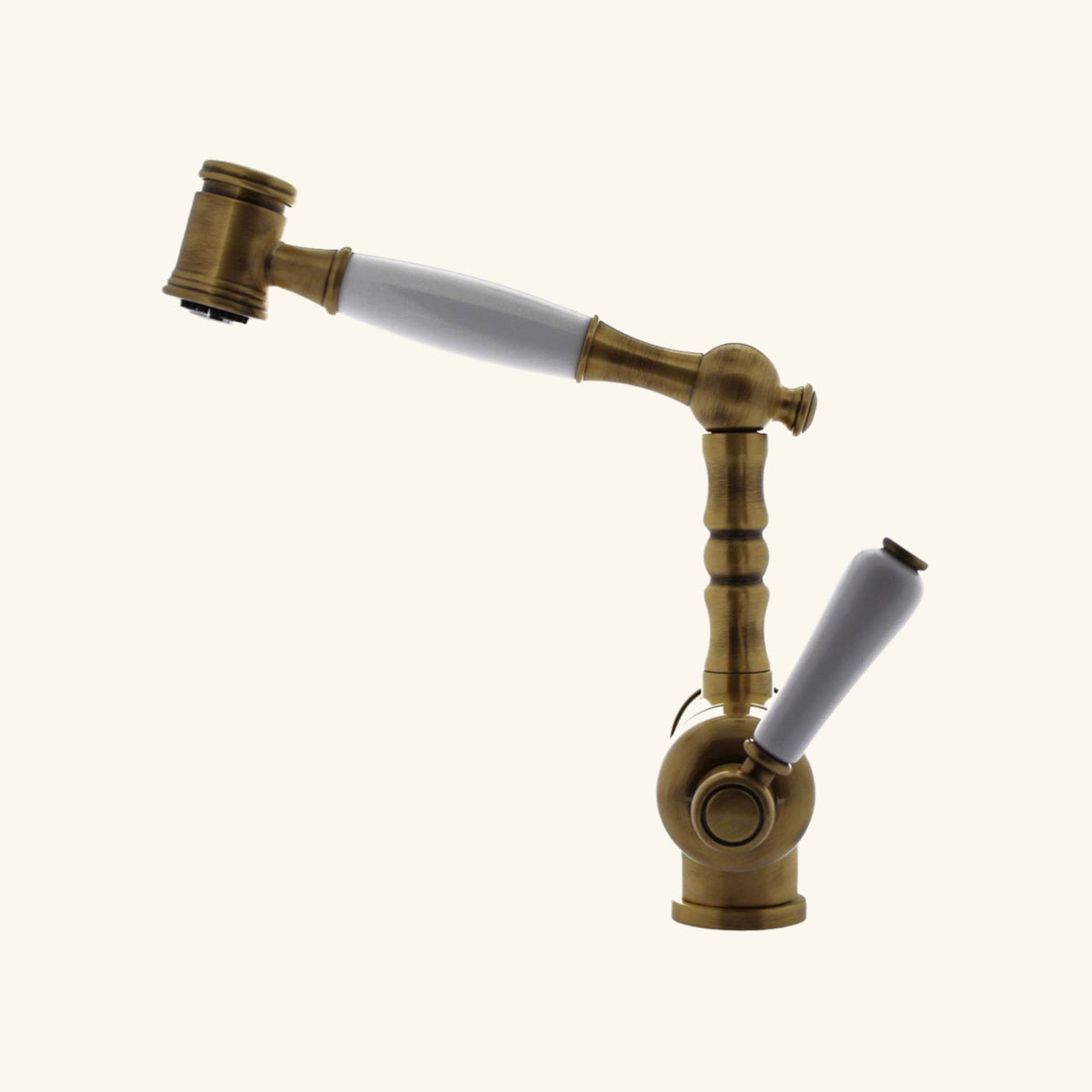 Robinet douchette vintage vieux bronze Chambord ADELIN