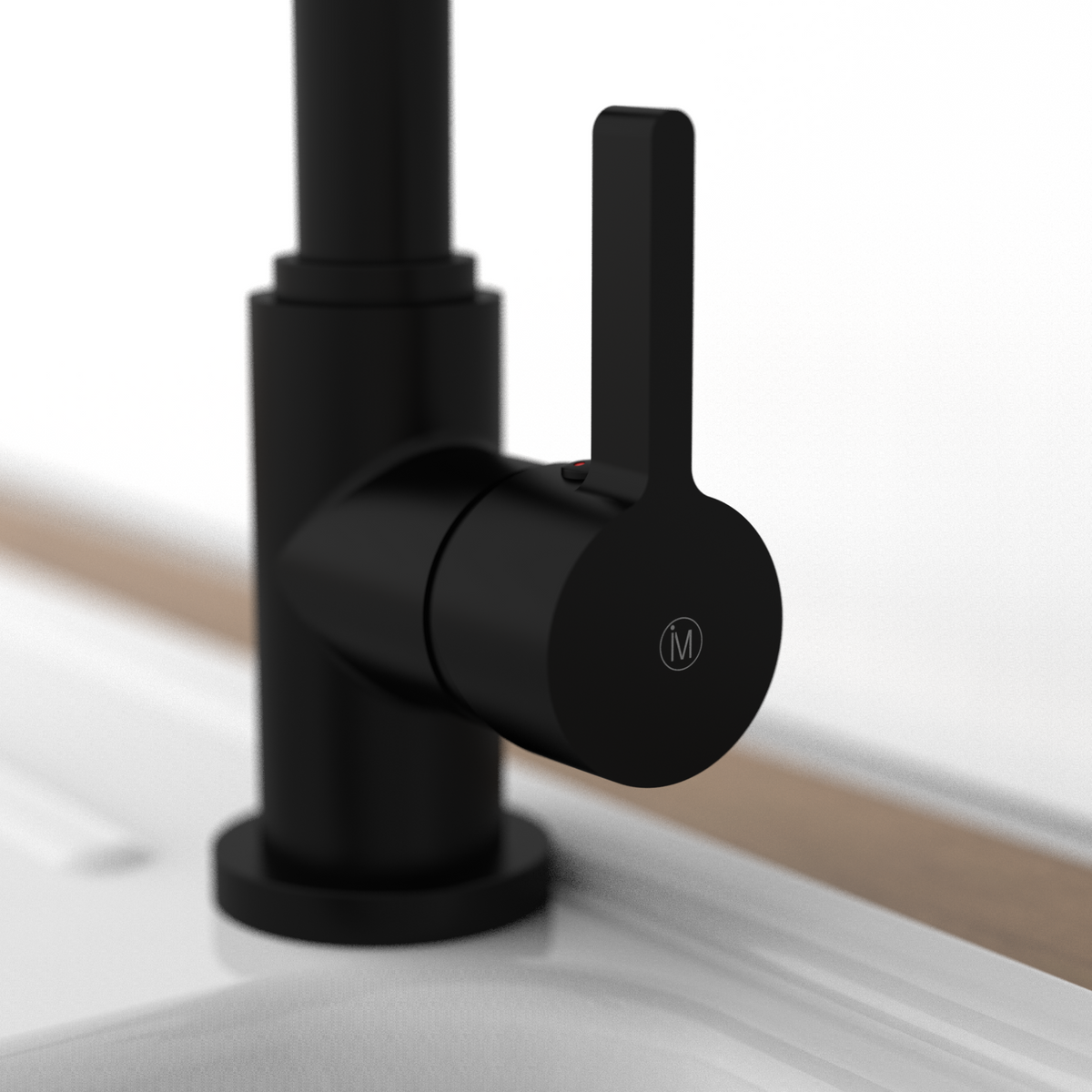 Robinet mitigeur cuisine Instmaier LEONA noir mat