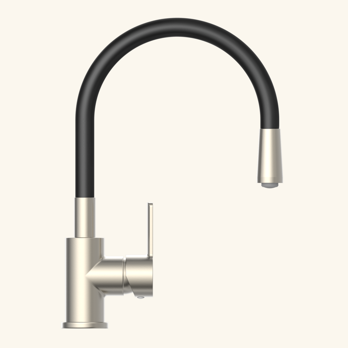 Robinet rabattable noir et inox Eisl FLEXO