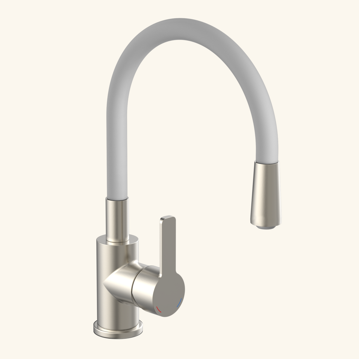 Robinet rabattable gris et inox Eisl FLEXO