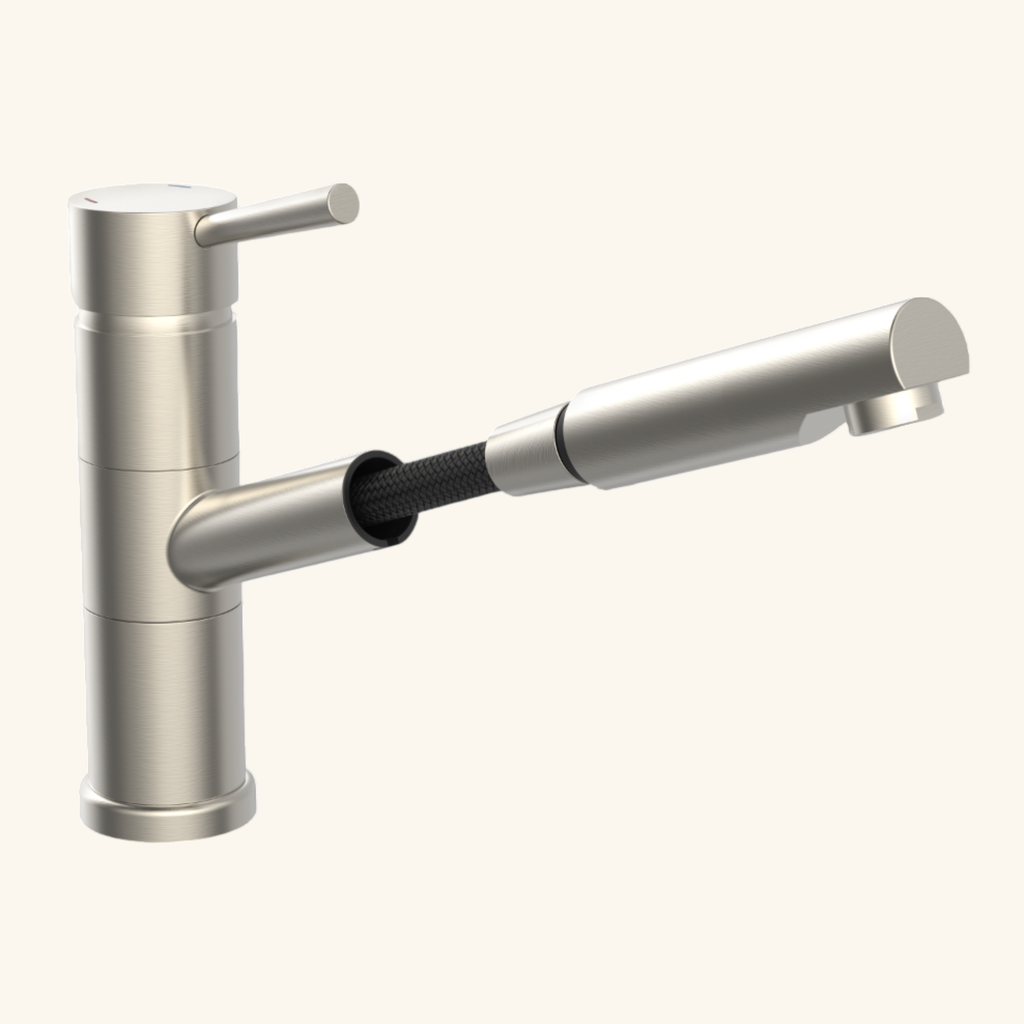 Robinet douchette Schütte UNICORN bec droit inox