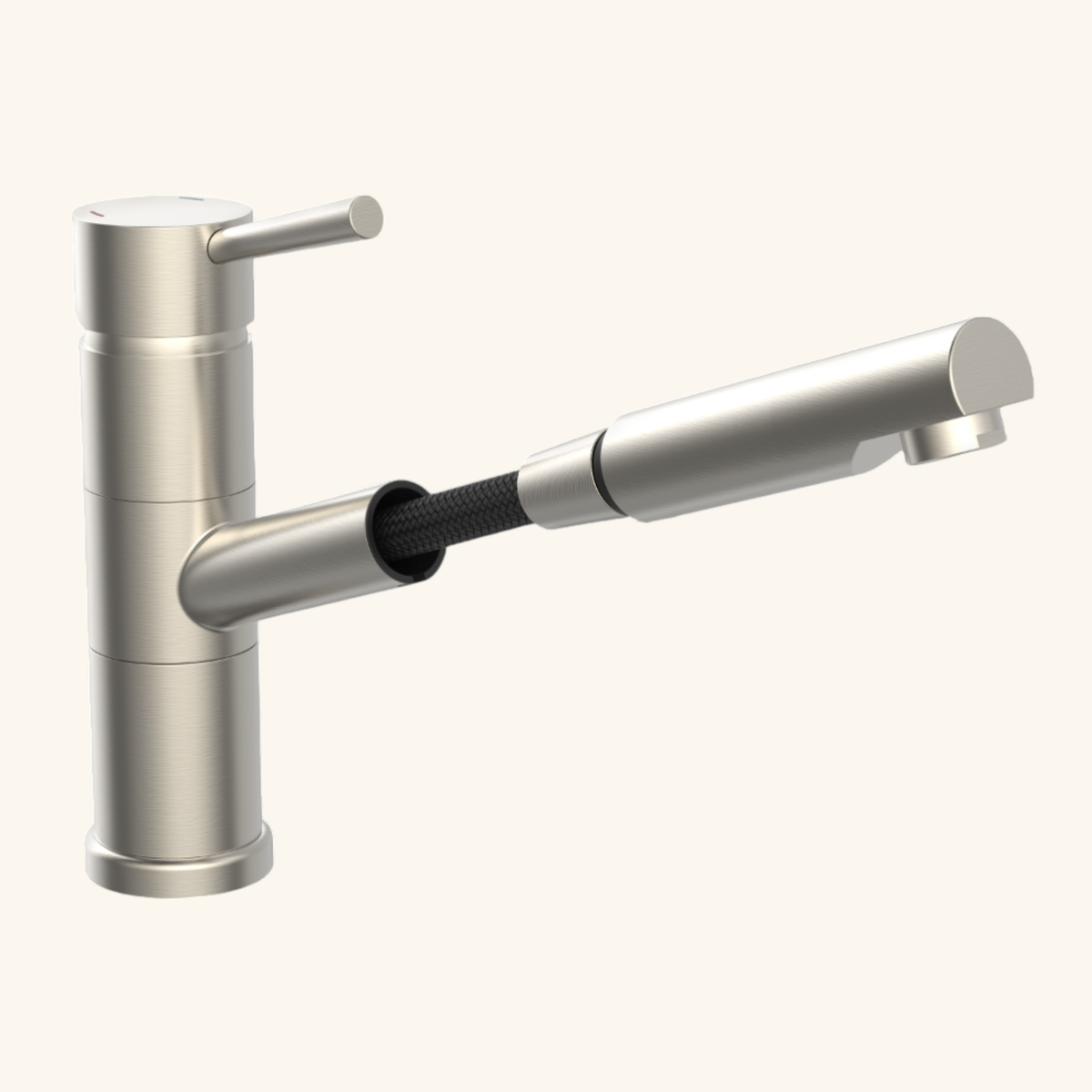 Robinet douchette Schütte UNICORN bec droit inox