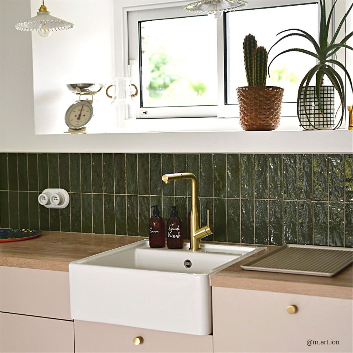 Robinet douchette Luisina inox PVD doré ARCHIE