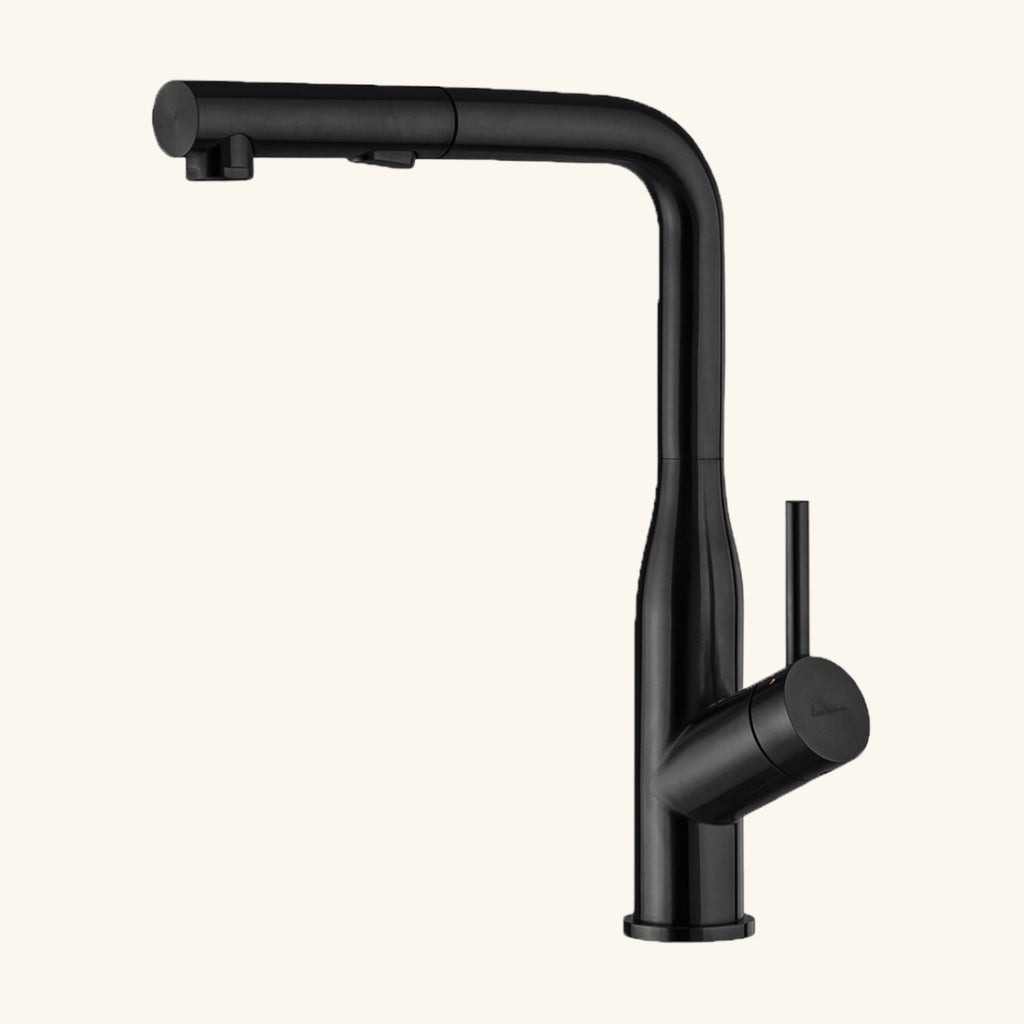 Robinet douchette Luisina inox PVD noir mat ARCHIE