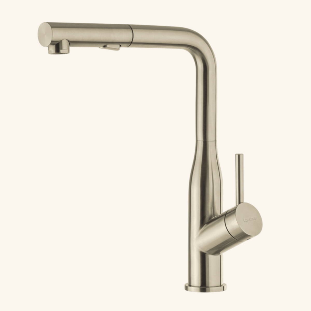 Robinet douchette Luisina inox PVD doré or clair ARCHIE