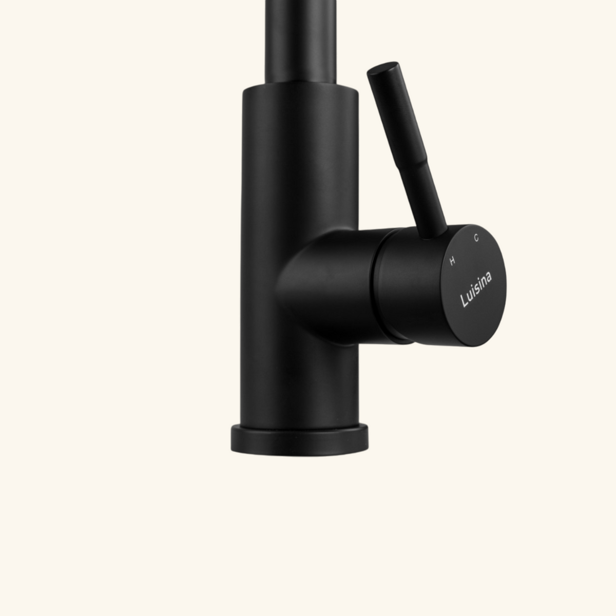Robinet douchette Luisina inox massif noir mat MARCEAU
