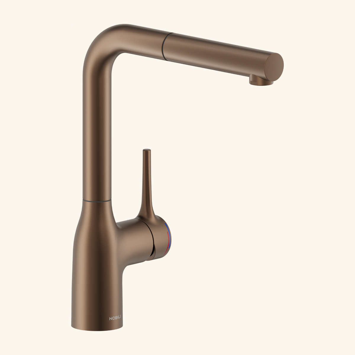 Robinet douchette cuivre Nobili MANIA marron glacé