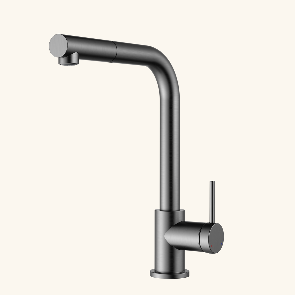 Robinet douchette inox noir métallisé MAYA