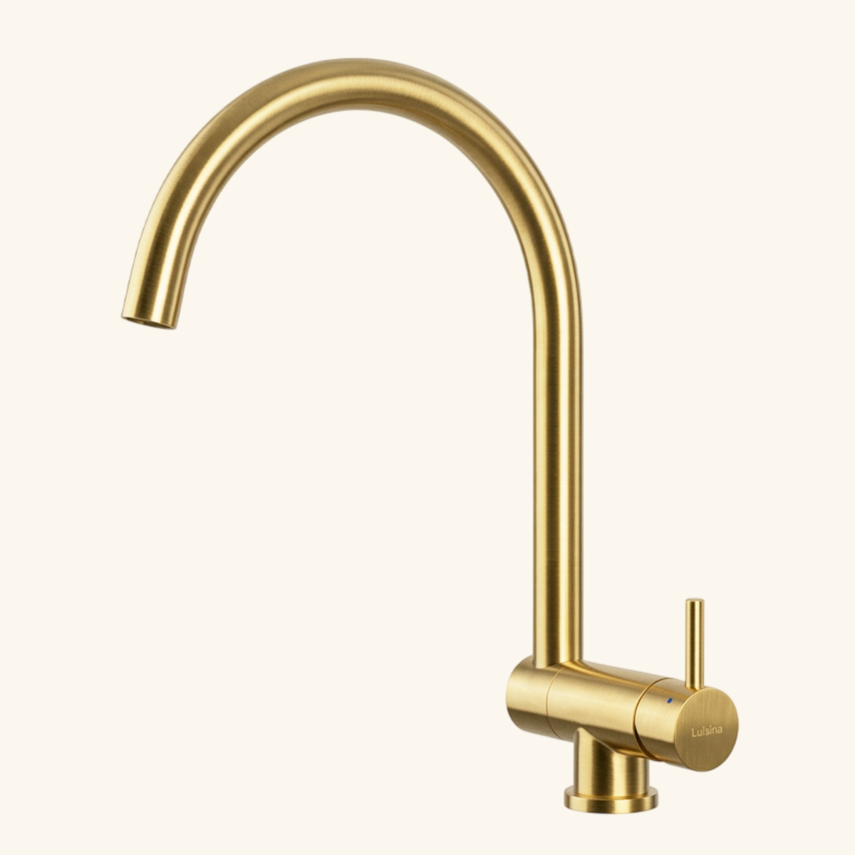 Robinet rabattable Luisina inox PVD doré ACHILLE