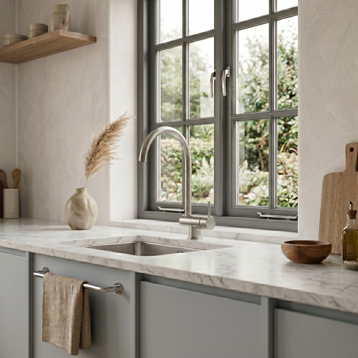 Robinet rabattable Luisina inox massif ACHILLE
