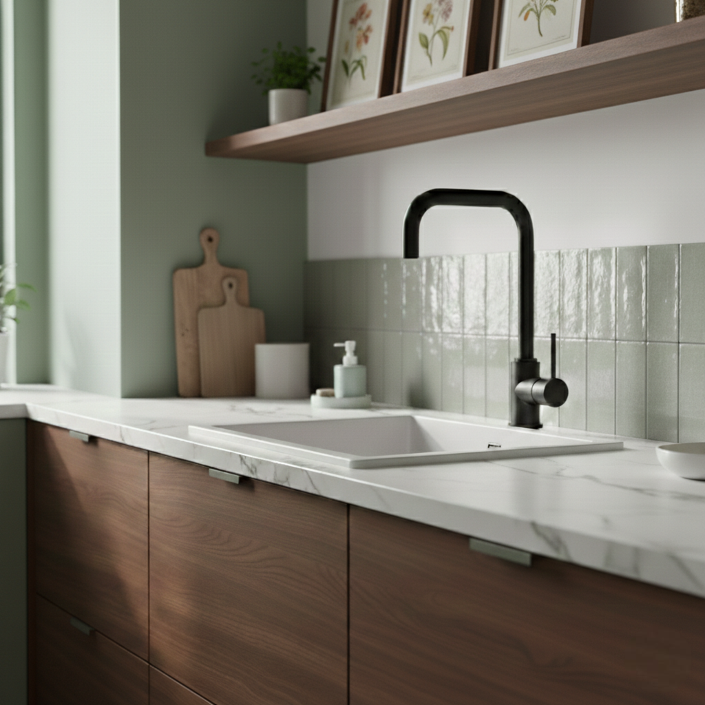 Robinet cuisine Luisina noir mat CHARLIE