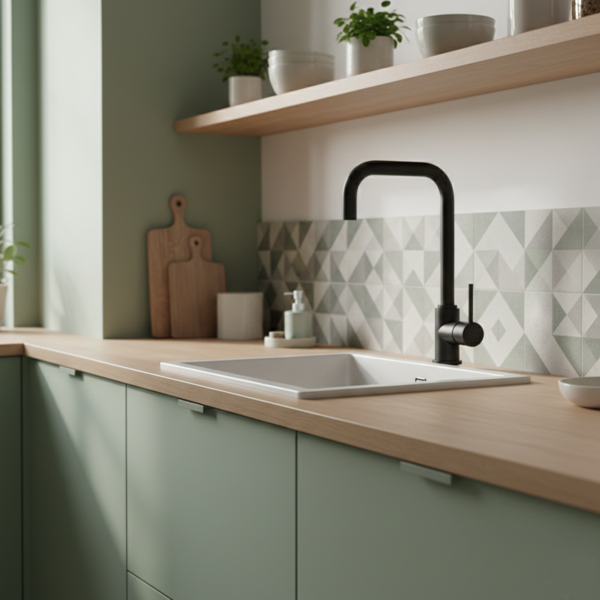 Robinet cuisine Luisina noir mat CHARLIE