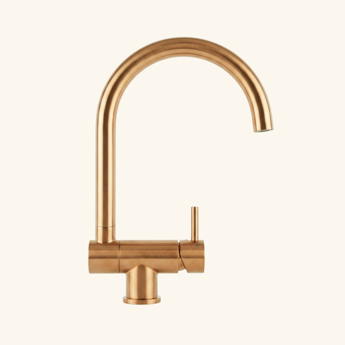 Robinet rabattable Luisina inox PVD cuivre ACHILLE