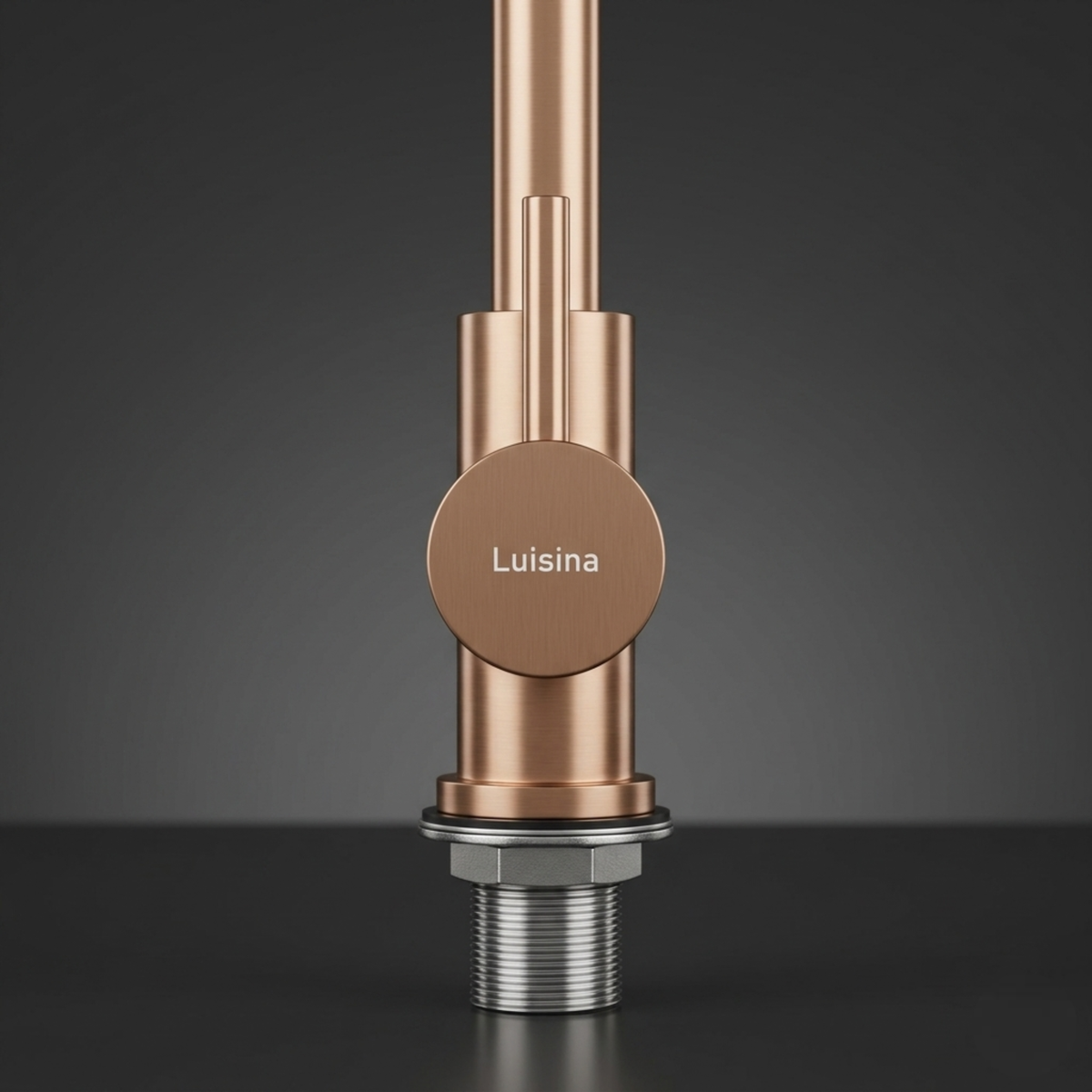Robinet rabattable Luisina inox PVD cuivre ACHILLE