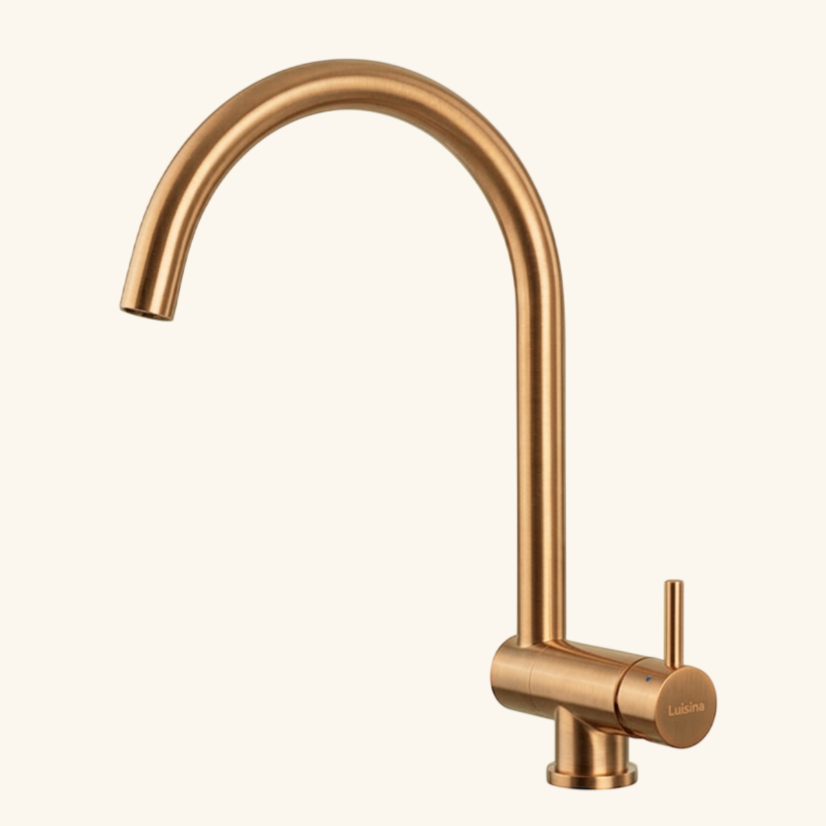 Robinet rabattable Luisina inox PVD cuivre ACHILLE