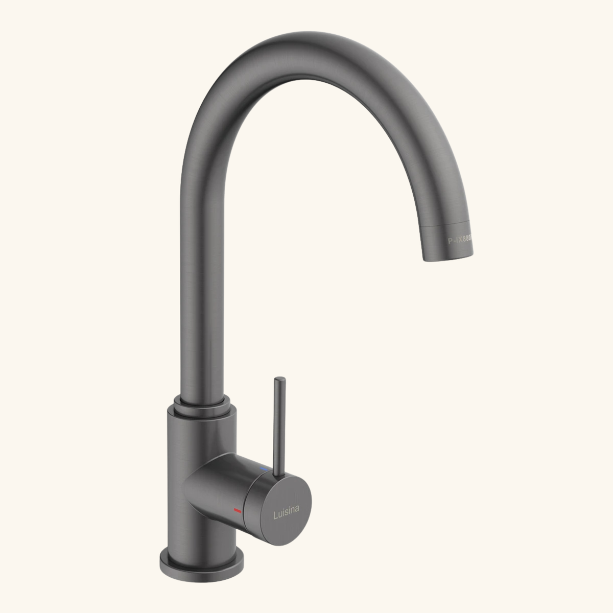 Robinet cuisine Luisina bec pivotant gris graphite RAPHAEL
