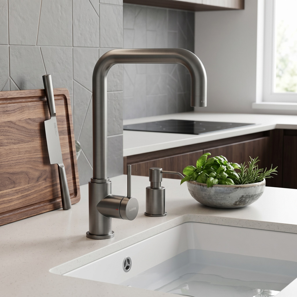 Robinet Luisina EZRA gris graphite