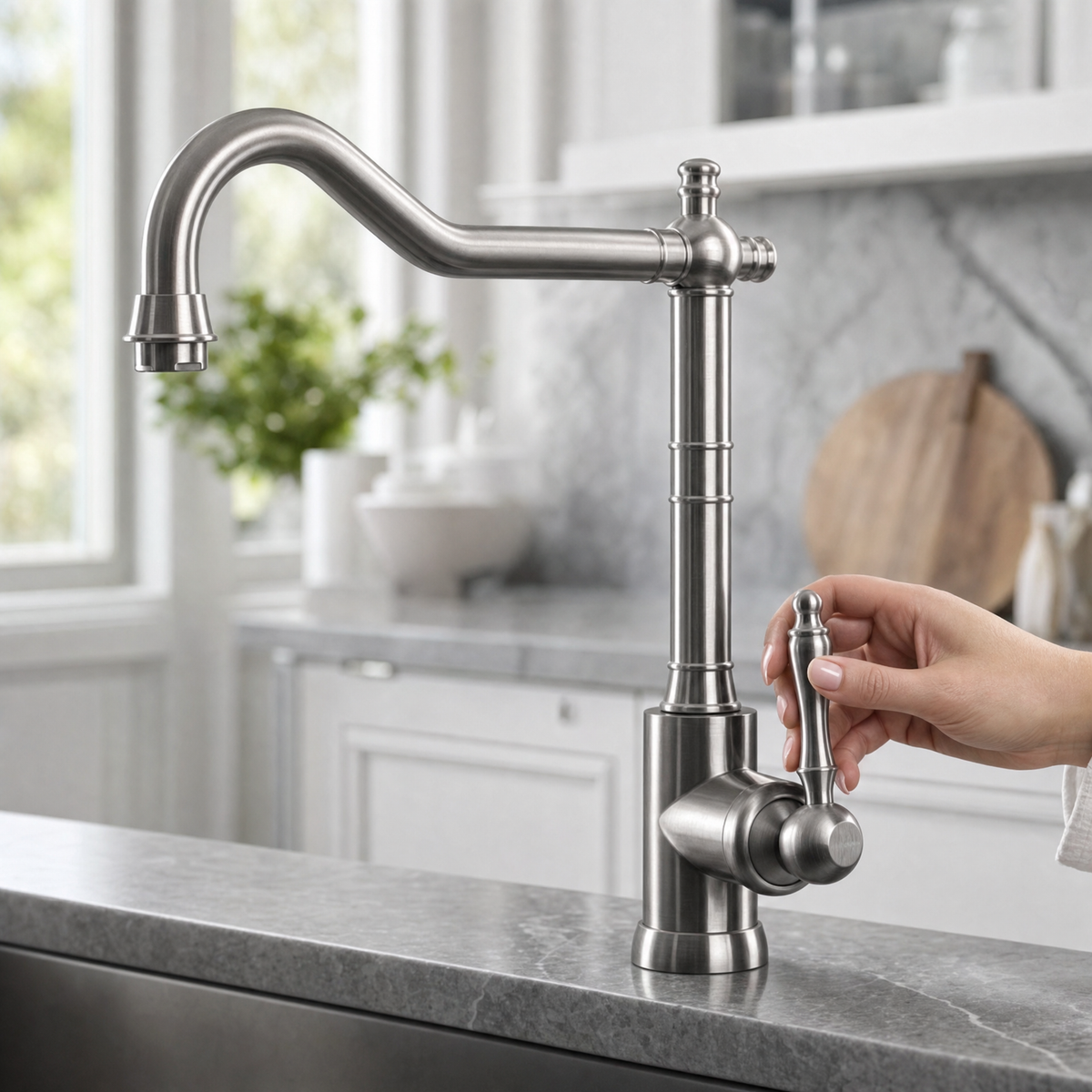 Robinet vintage inox massif Luisina GUSTAVE