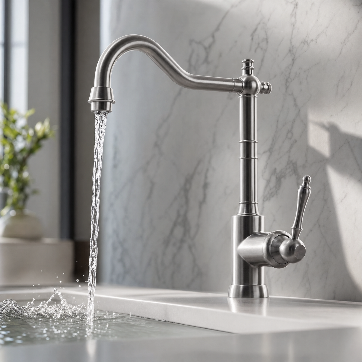 Robinet vintage inox massif Luisina GUSTAVE