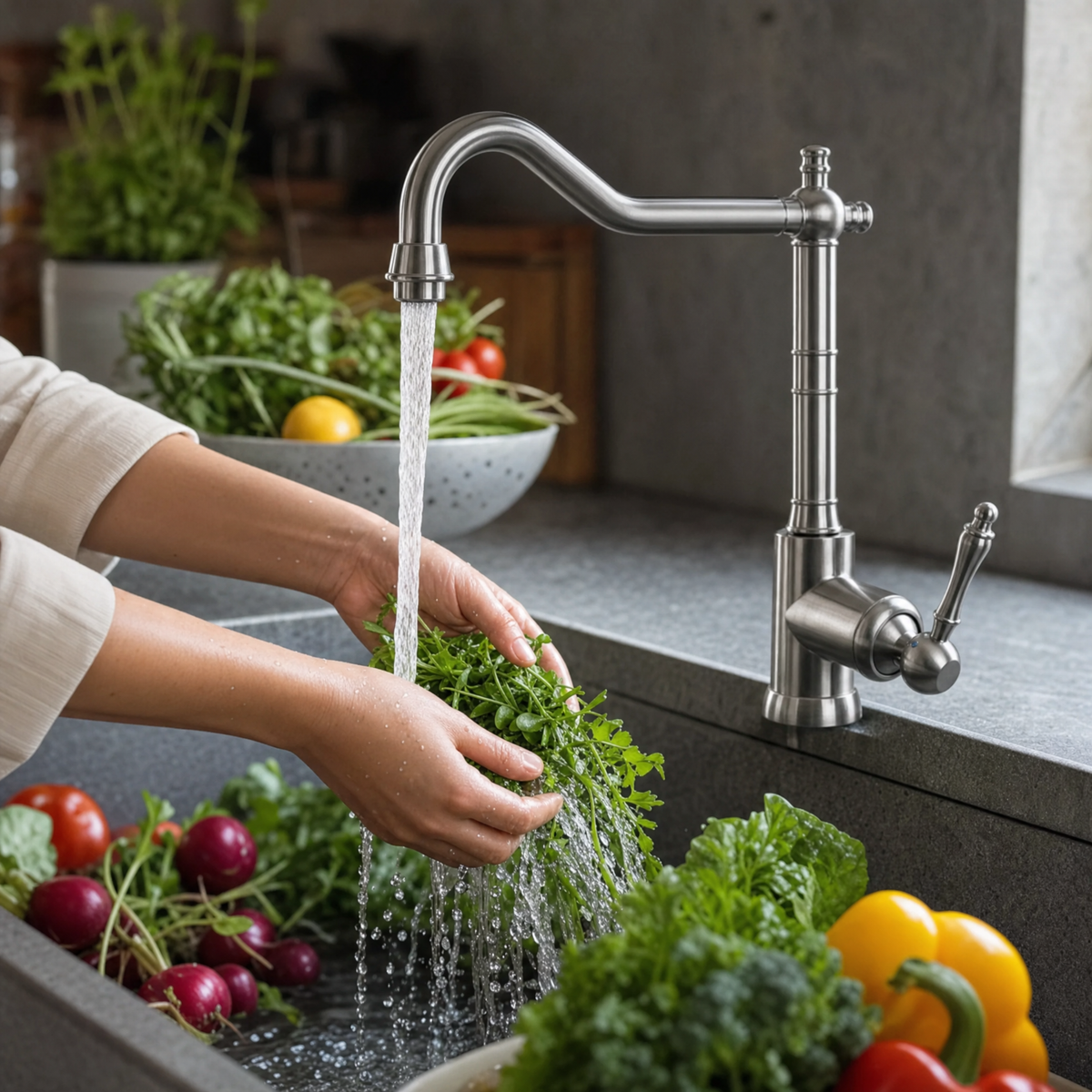 Robinet vintage inox massif Luisina GUSTAVE