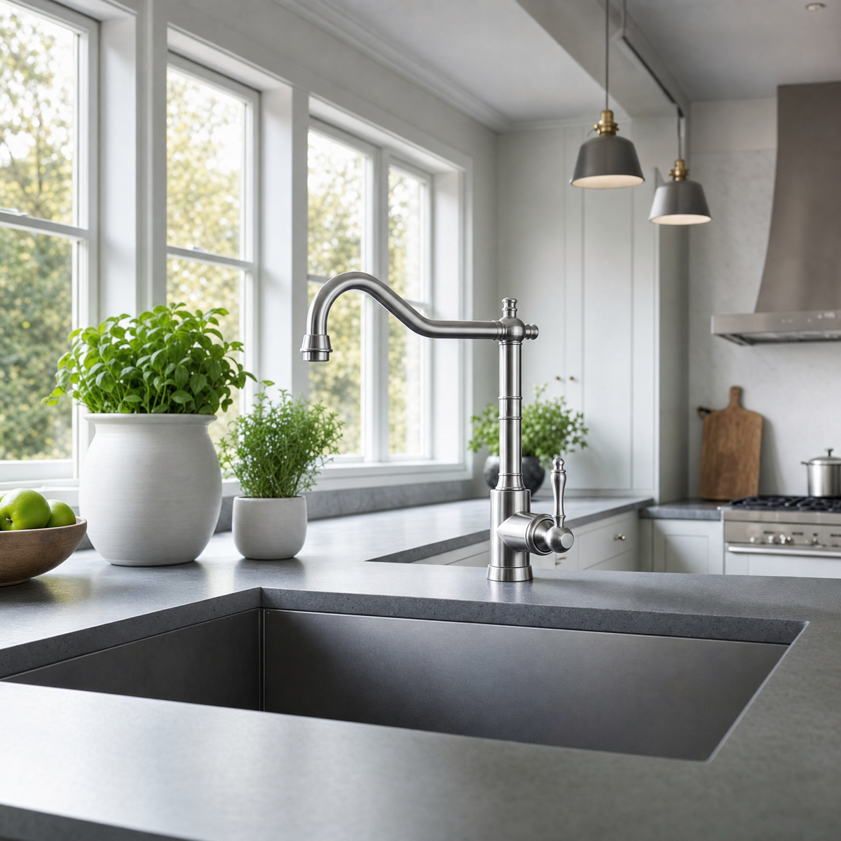 Robinet vintage inox massif Luisina GUSTAVE