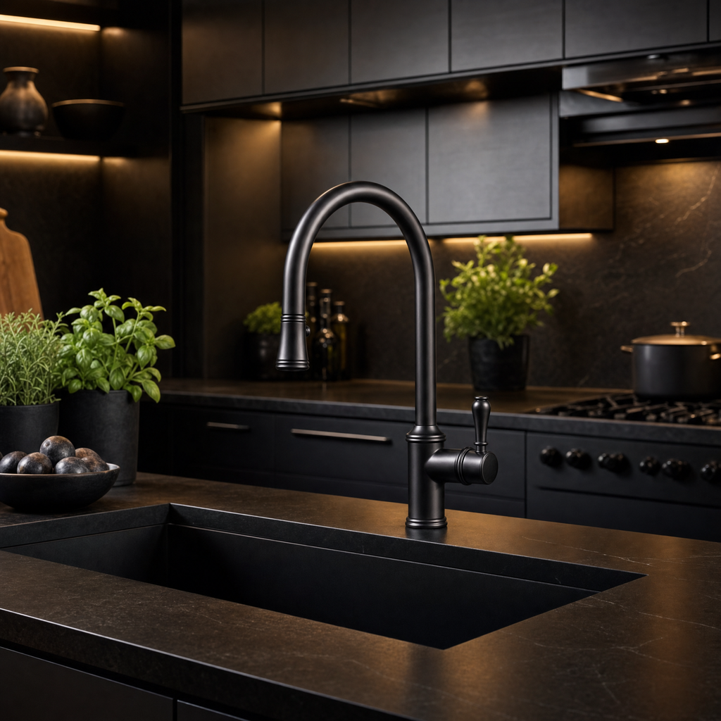 Robinet douchette vintage anthracite Chambord OSCAR