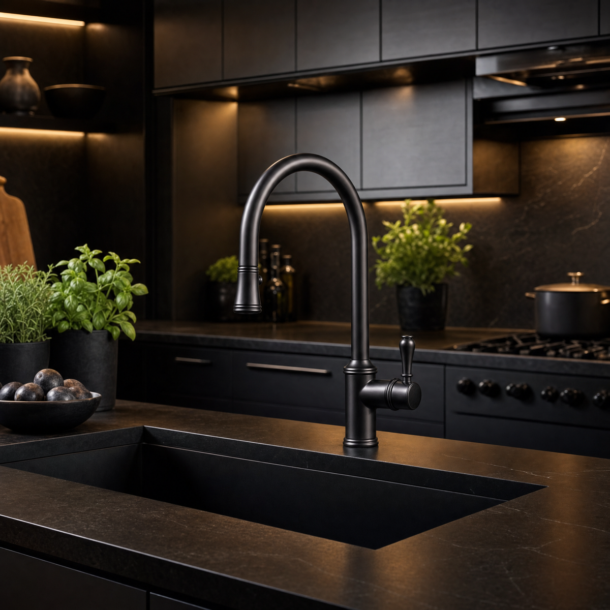 Robinet douchette vintage anthracite Chambord OSCAR